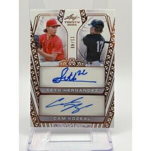 2024 Leaf Trinity Seth Hernandez & Cam Kozeal Dual Bronze Auto 11/49 SP